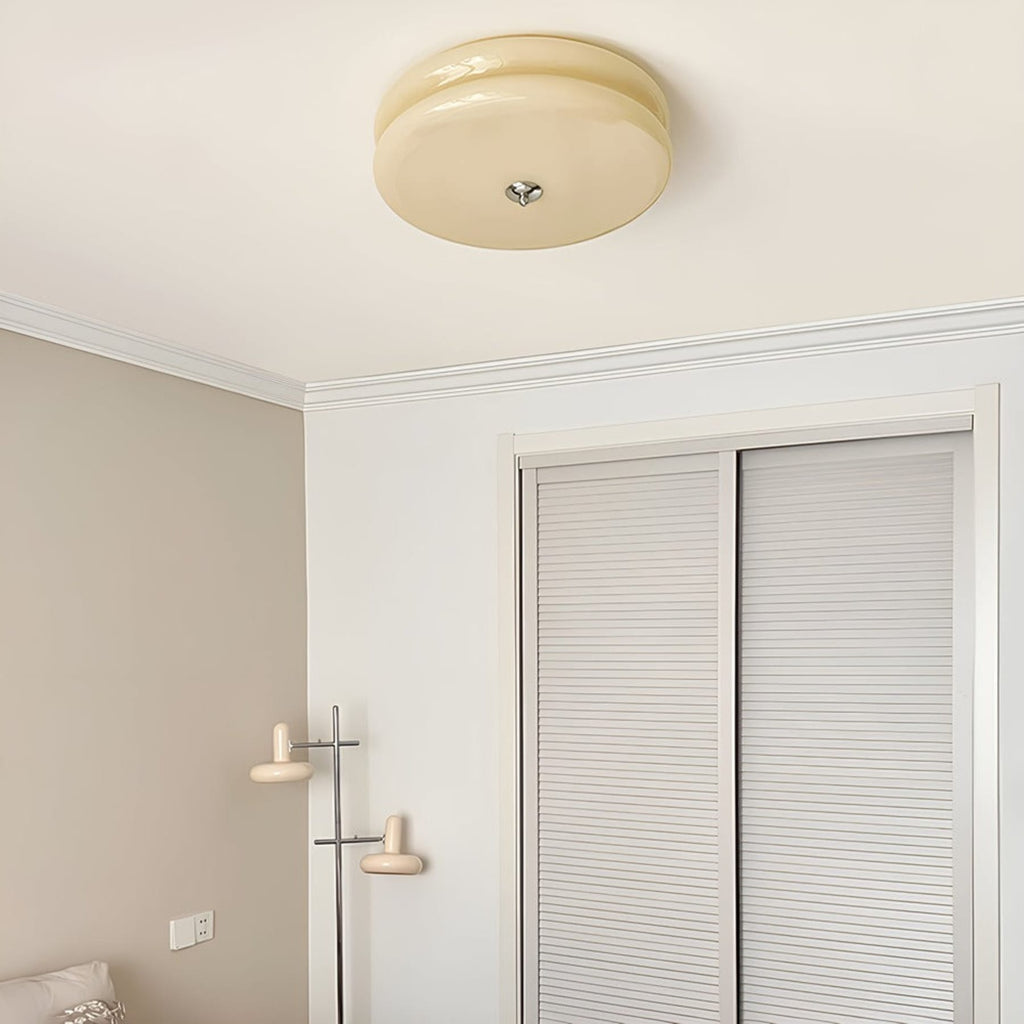 Retro Glass Flush Mount Ceiling Light With Adjustable Color Temperature — Greenwich Home & Living