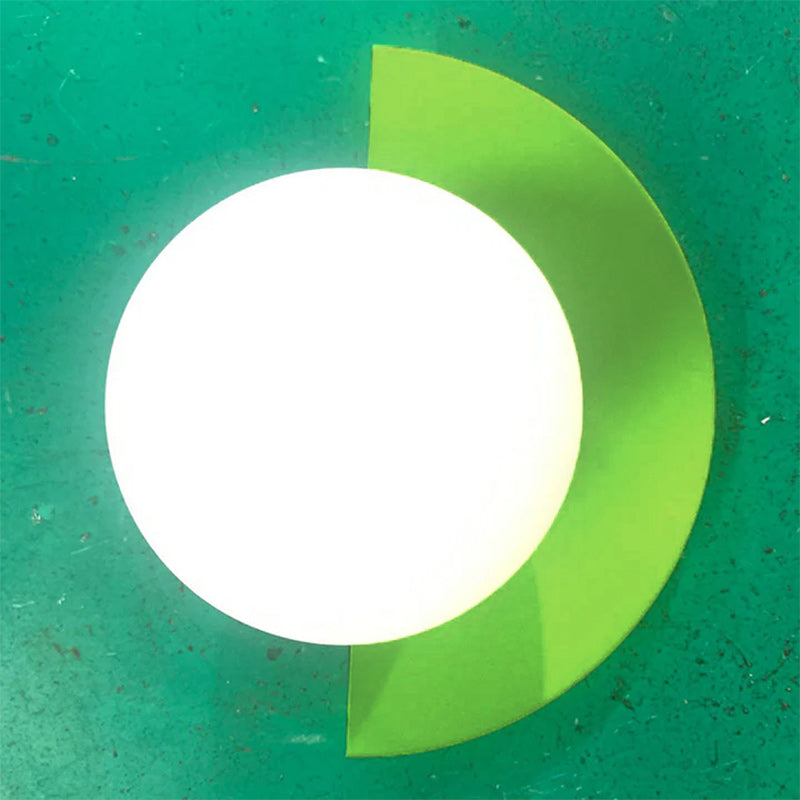 Modern Metal Wall Sconce for Living Room and Bedroom in Green — Greenwich Home & Living