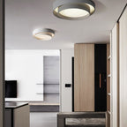 Minimalist Metal Flush Mount Ceiling Light With Bright Daylight LED — Greenwich Home & Living