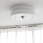 Retro Glass Flush Mount Ceiling Light With Adjustable Color Temperature — Greenwich Home & Living