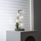 Contemporary Glass Table Lamp With USB Power for Living Room and Bedroom — Greenwich Home & Living