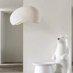 Minimalist Resin Pendant Light With Selectable Light Colors for Living Room — Greenwich Home & Living
