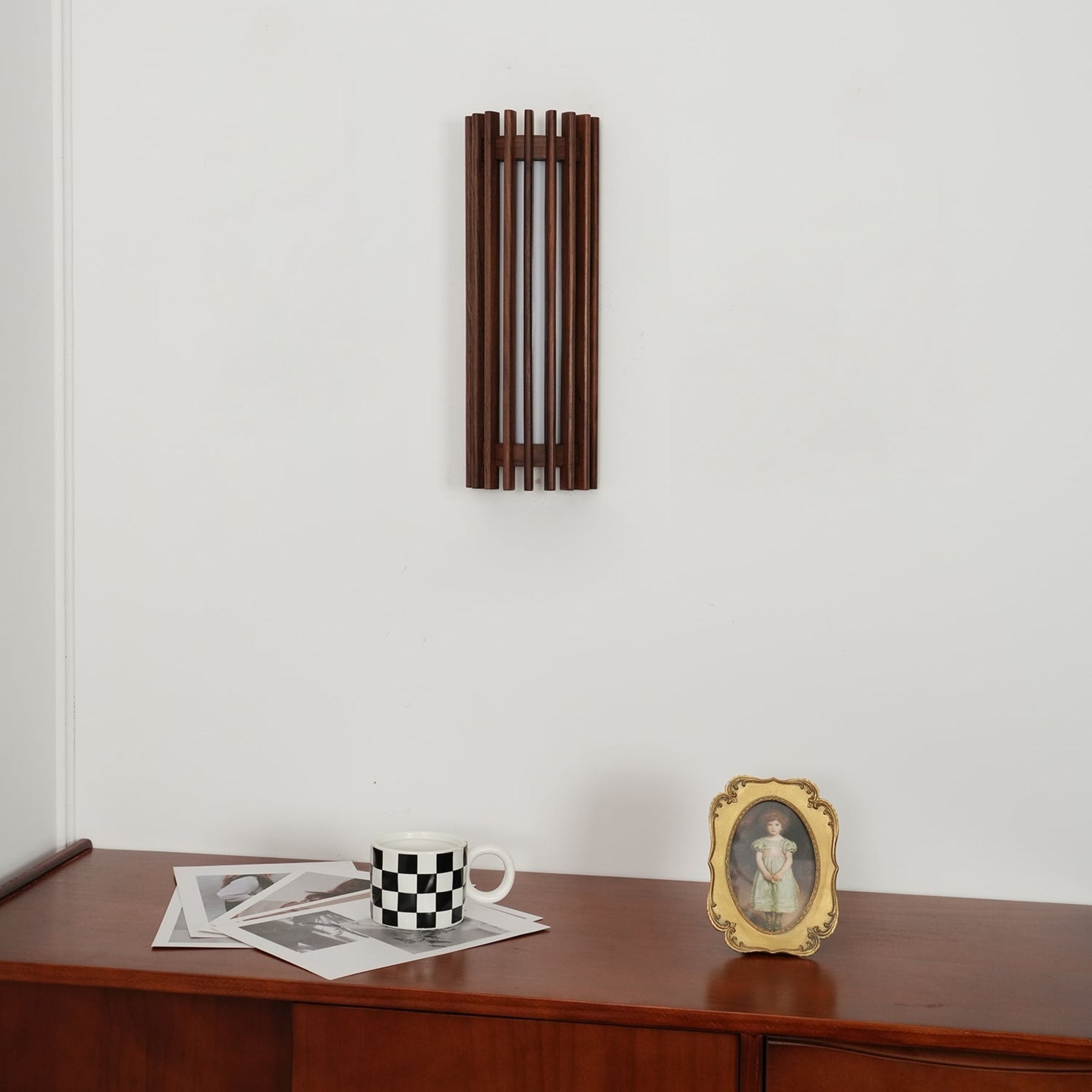 Contemporary Acrylic and Wood Wall Light With Tri-Color Lighting — Greenwich Home & Living