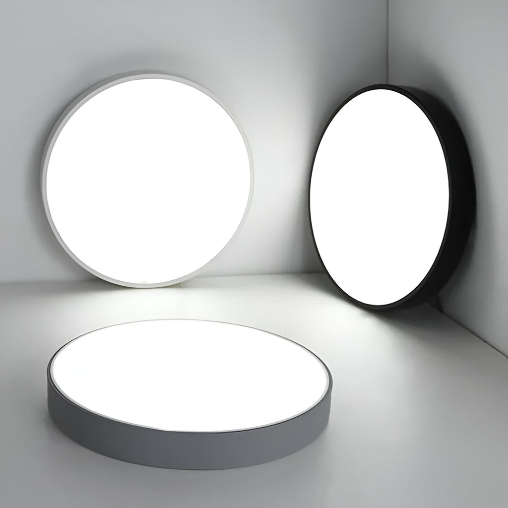 Minimalist Metal Flush Mount Ceiling Light With Tri-Color Dimming — Greenwich Home & Living