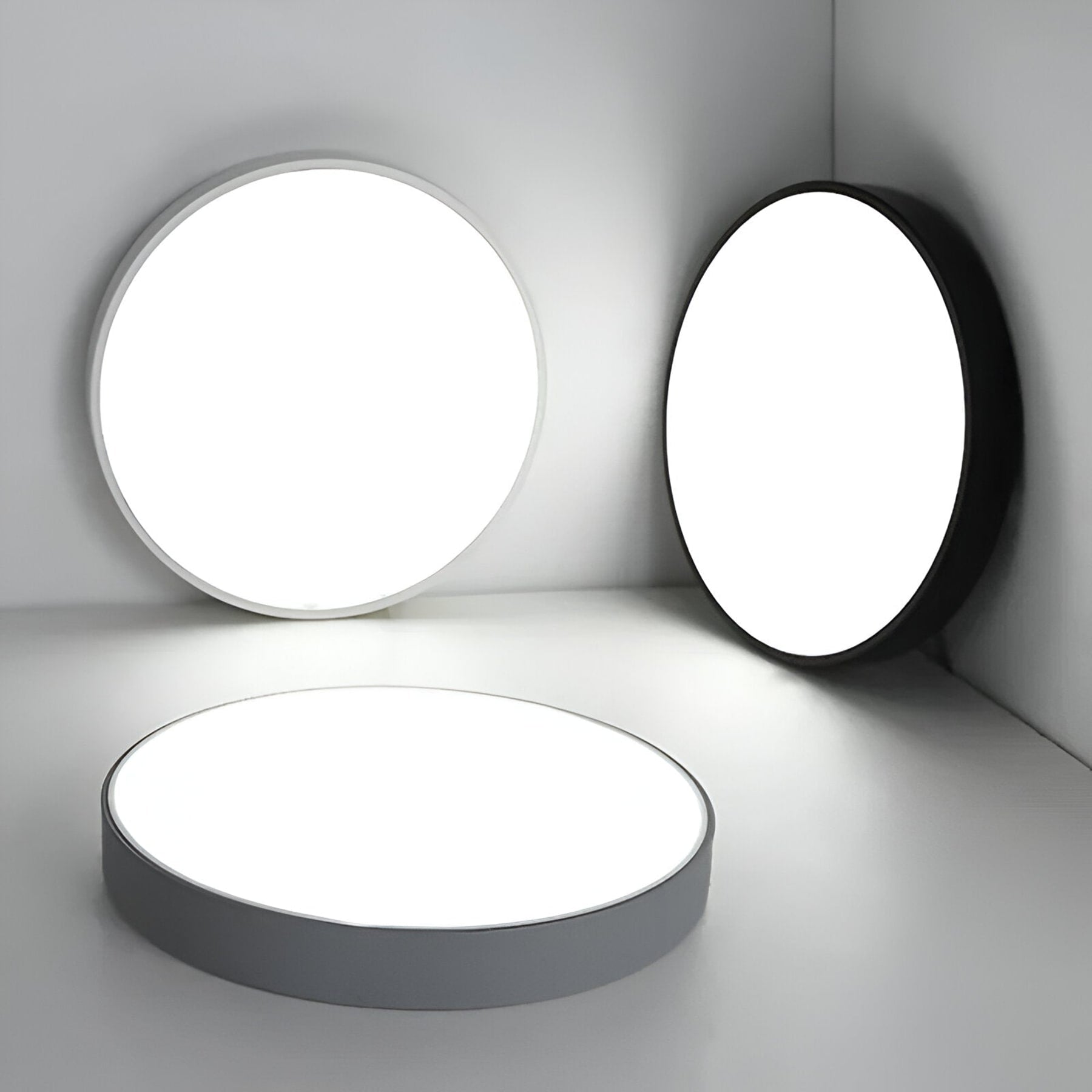 Minimalist Metal Flush Mount Ceiling Light With Tri-Color Dimming — Greenwich Home & Living