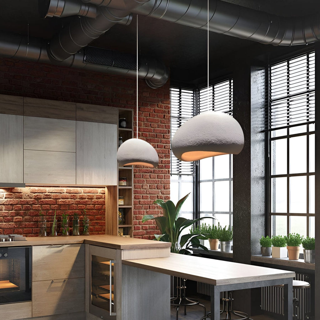 Minimalist Polystyrene Pendant Light for Living Room and Dining Room — Greenwich Home & Living