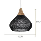 Woven Rattan Bohemian Pendant Light for Living and Dining Rooms — Greenwich Home & Living