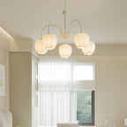 Retro Metal and Glass Chandelier With Selectable Color Light for Living and Dining Rooms — Greenwich Home & Living