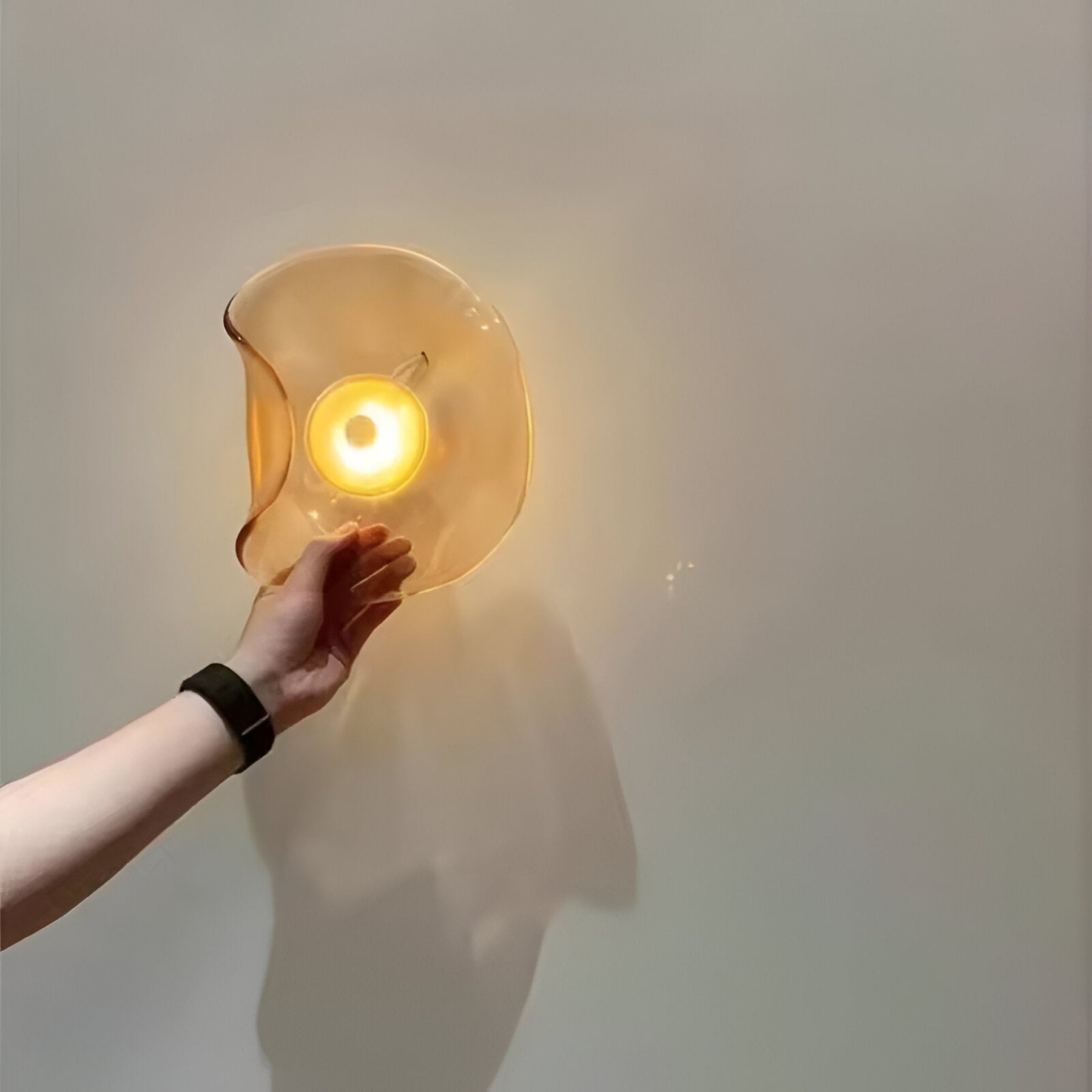 Contemporary Glass Wall Light for Living Room and Bedroom — Greenwich Home & Living