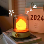 Matte Plastic Cordless Table Lamp With Warm White Light for Bedroom — Greenwich Home & Living