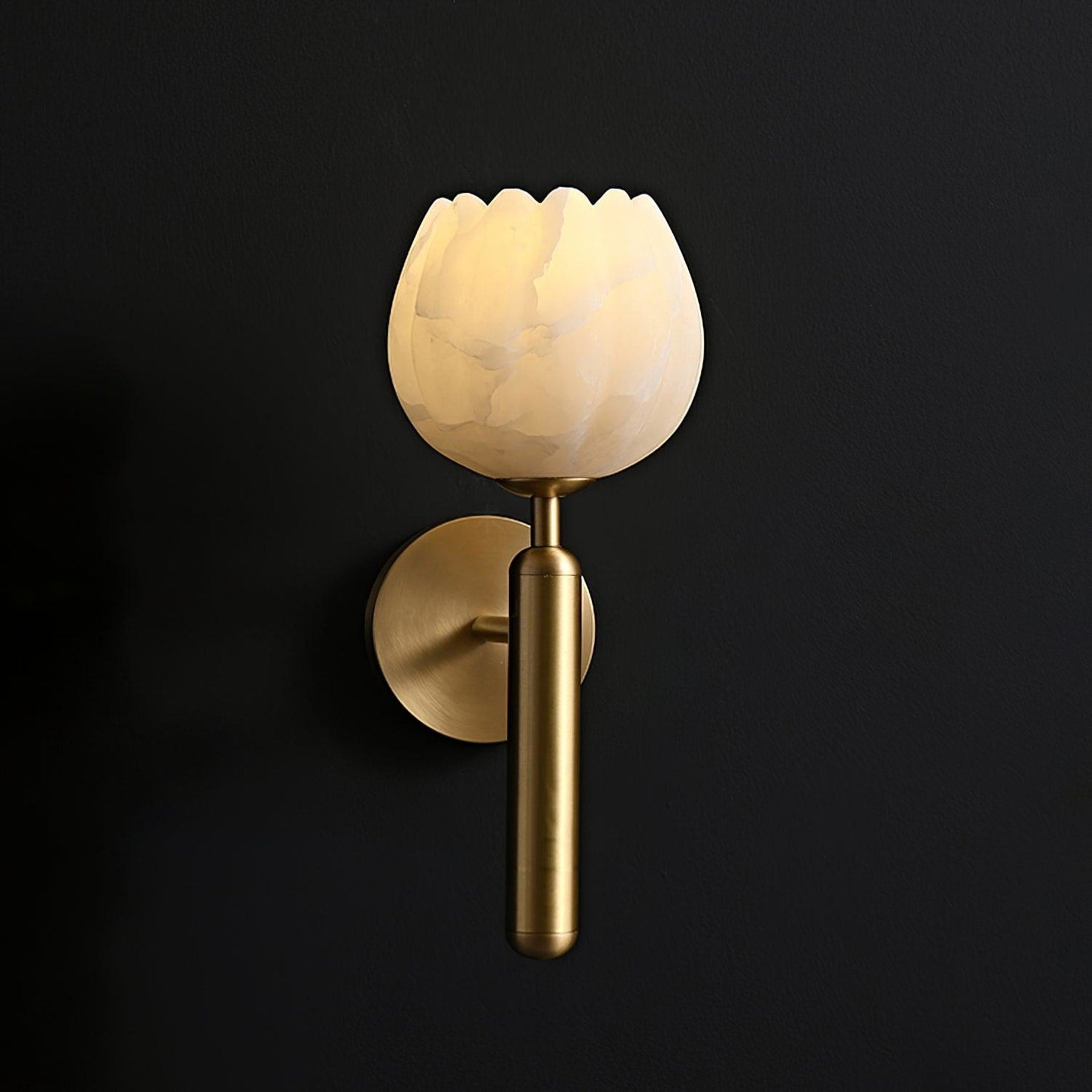 Contemporary Iron and Glass Wall Light With Dual Color Temperature — Greenwich Home & Living