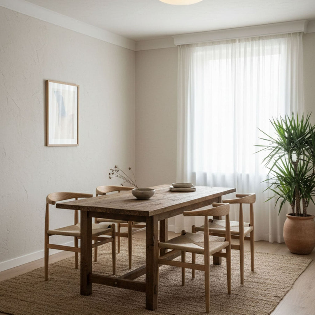 Scandinavian Wood Flush Mount Ceiling Light With Adjustable Color Temperature — Greenwich Home & Living