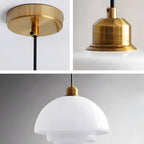 Retro Glass Pendant Light With Warm White Bulb Included for Dining Room — Greenwich Home & Living