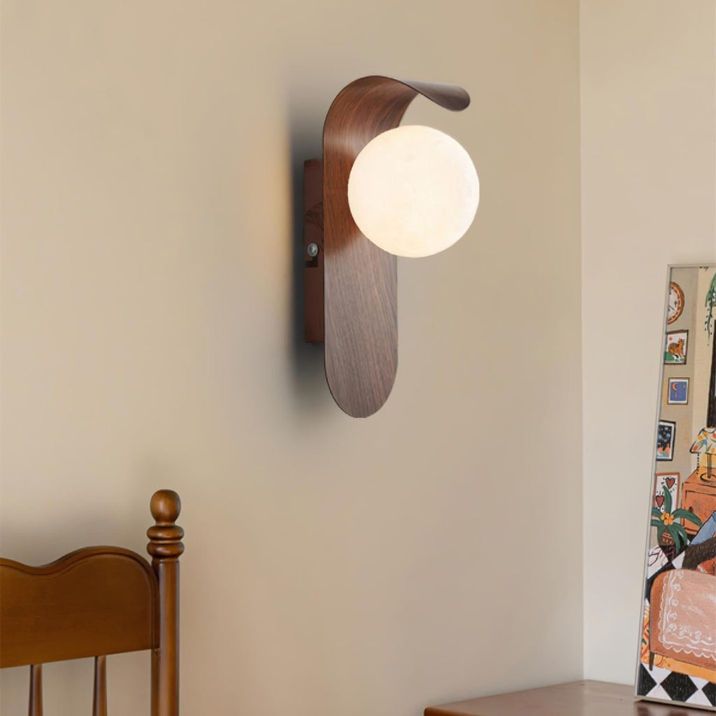 Minimalist Wood Wall Light With Tri-Color Changing Glow — Greenwich Home & Living