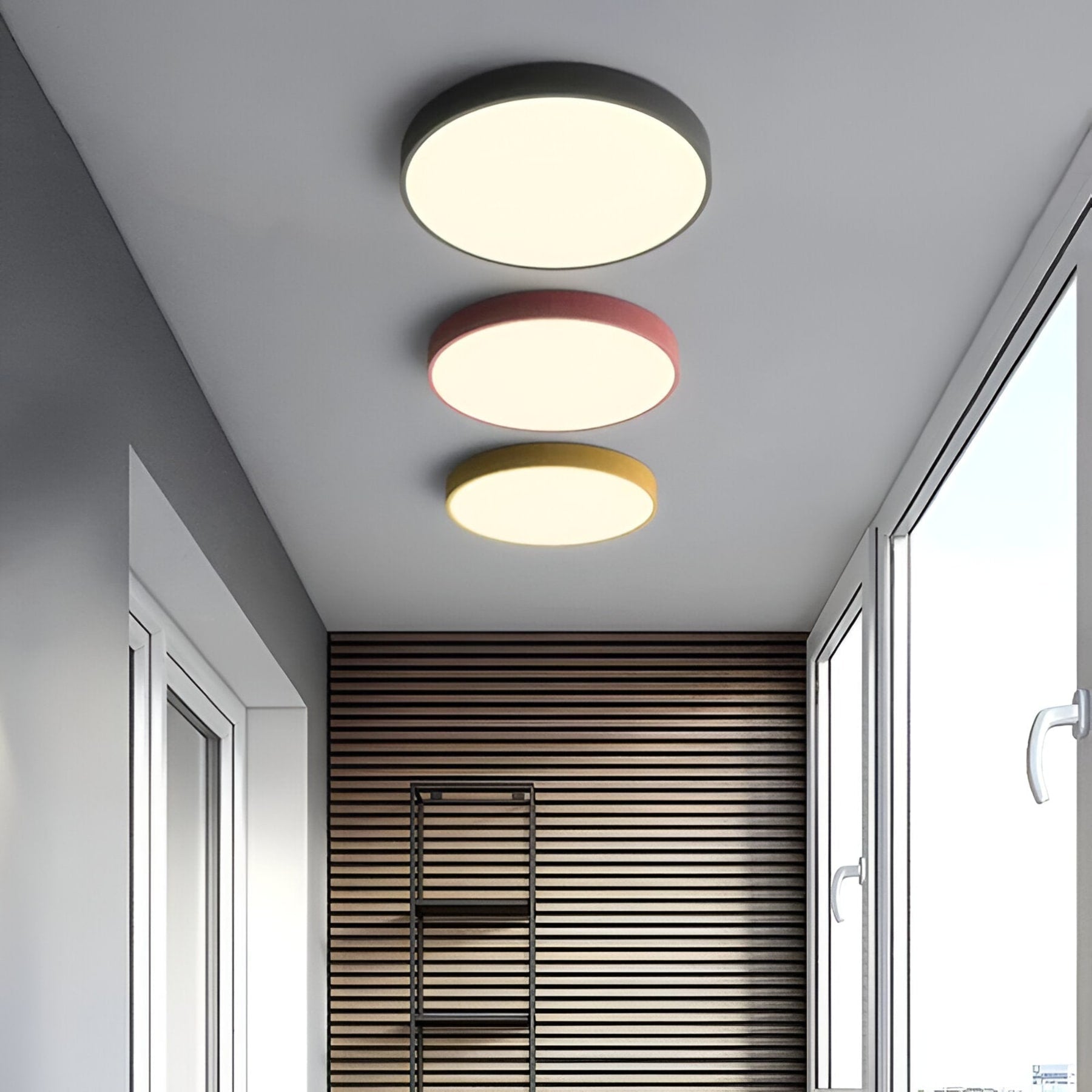 Minimalist Metal Flush Mount Ceiling Light With Tri-Color Dimming — Greenwich Home & Living