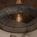 Bohemian Rattan Woven Pendant Light With Warm Glow for Dining Room — Greenwich Home & Living