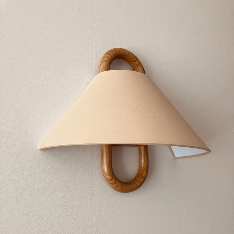 Modern Wood Wall Sconce With Warm LED Glow — Greenwich Home & Living