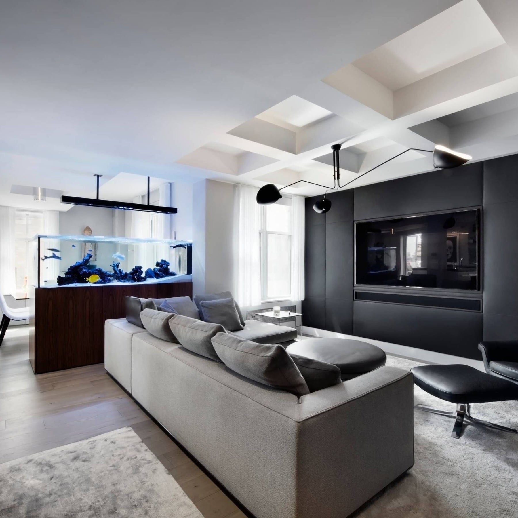 Modern Linear Metal Ceiling Light With Adjustable Color Temperature — Greenwich Home & Living