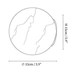 Contemporary Marble Wall Light With Warm Glow — Greenwich Home & Living