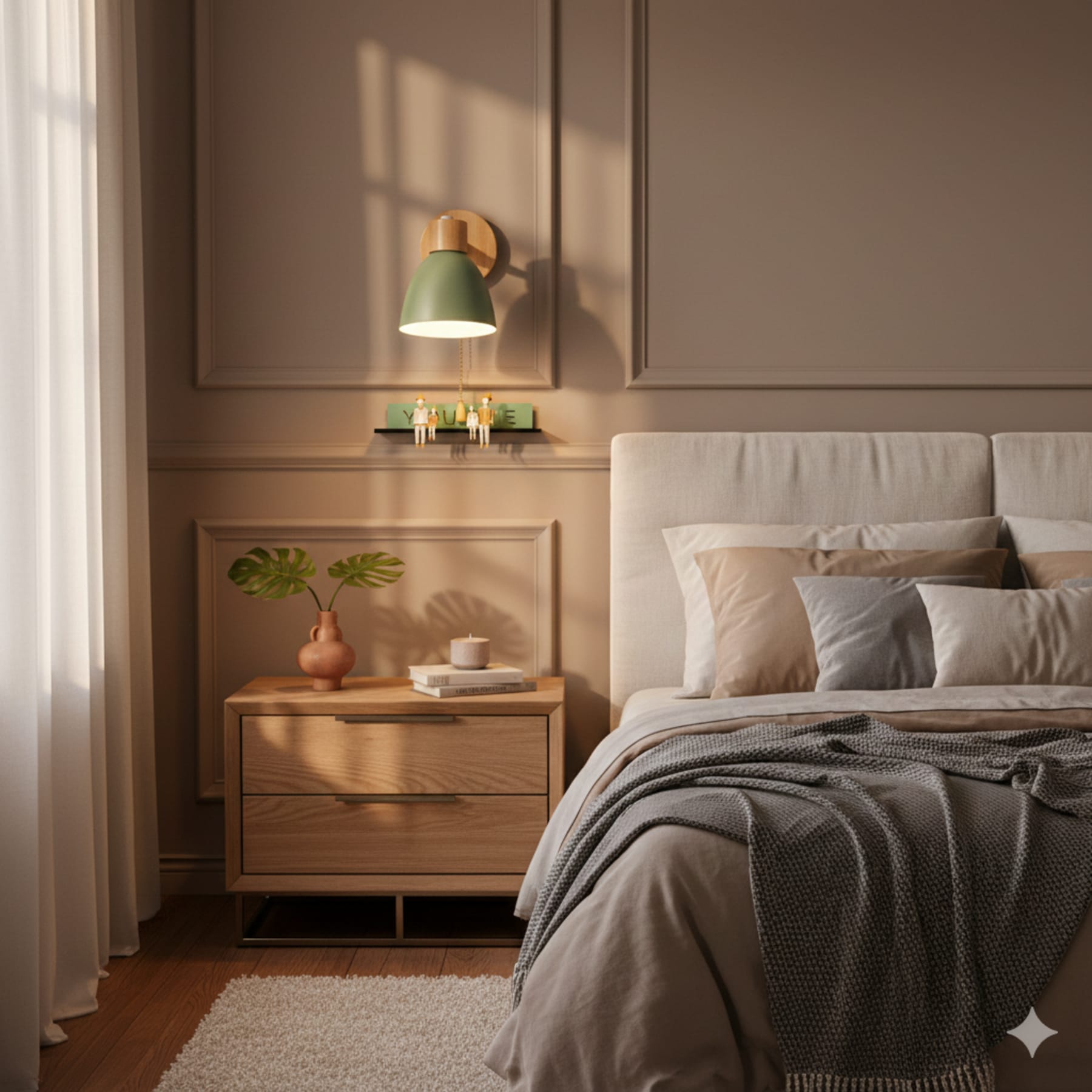 Scandinavian Wood Wall Light for Living Room and Bedroom — Greenwich Home & Living