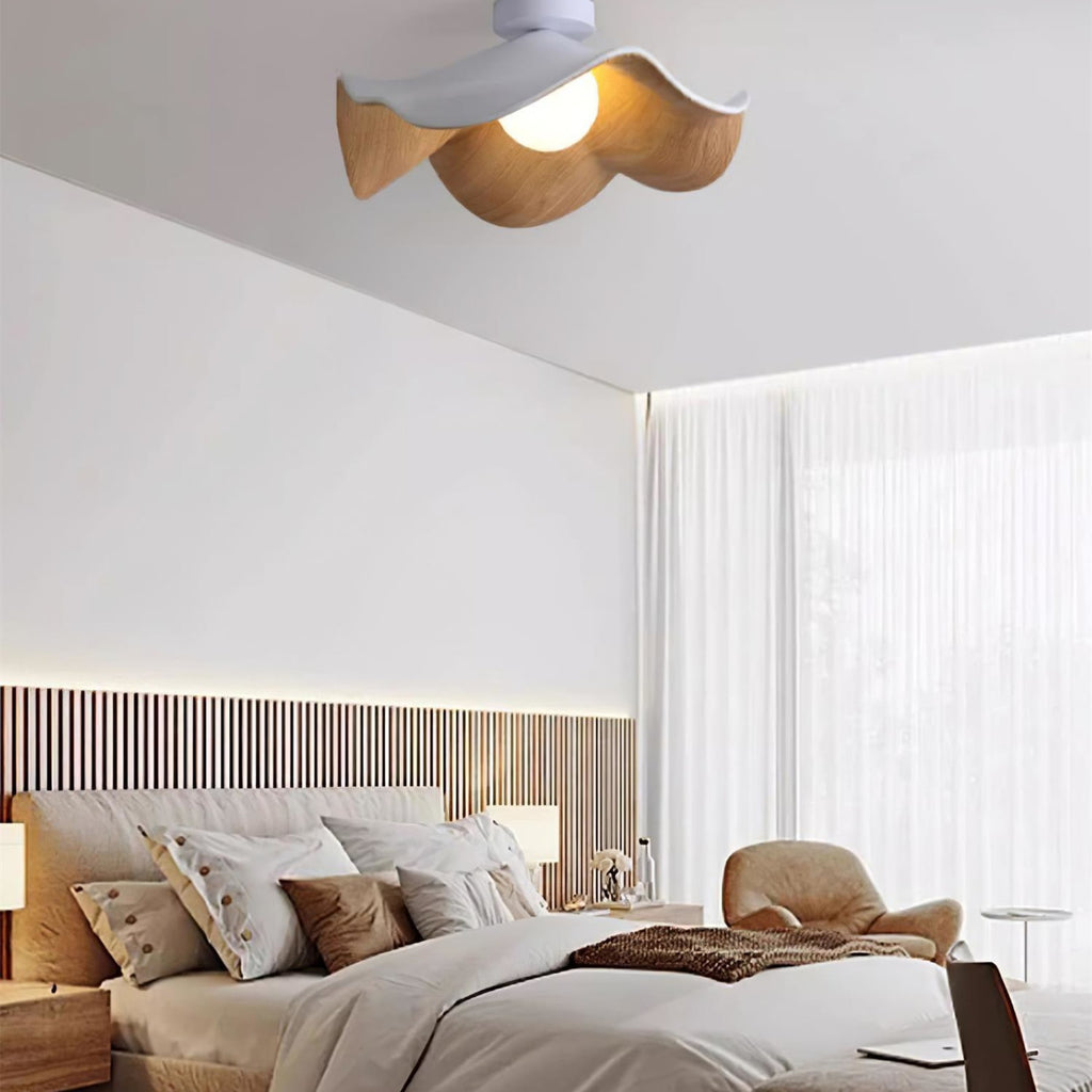 Scandinavian Resin Ceiling Light With Three-Color Light for Living Room — Greenwich Home & Living