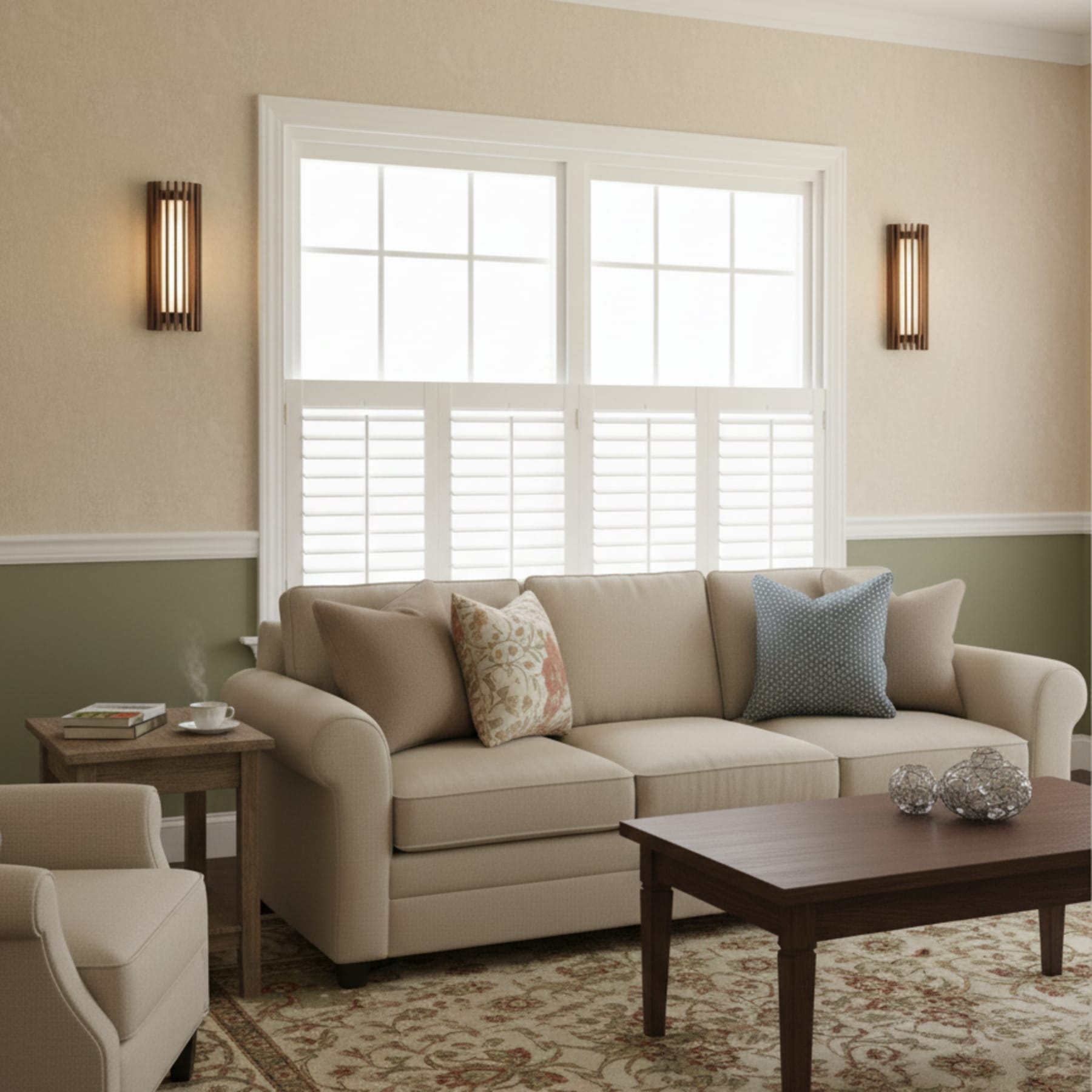 Contemporary Acrylic and Wood Wall Light With Tri-Color Lighting — Greenwich Home & Living