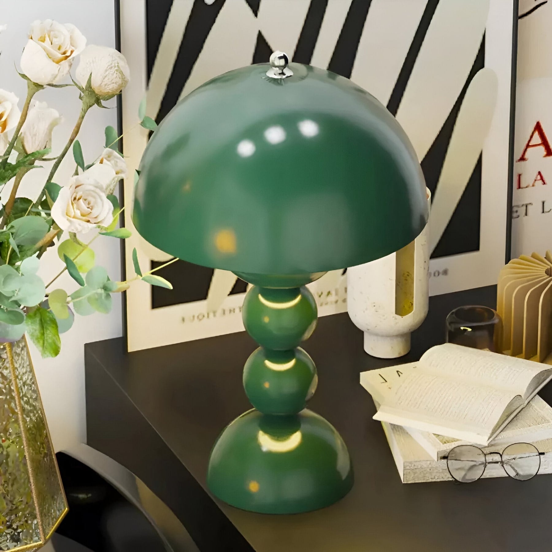 Modern Matte Metal Table Lamp for Living Room and Bedroom — Greenwich Home & Living