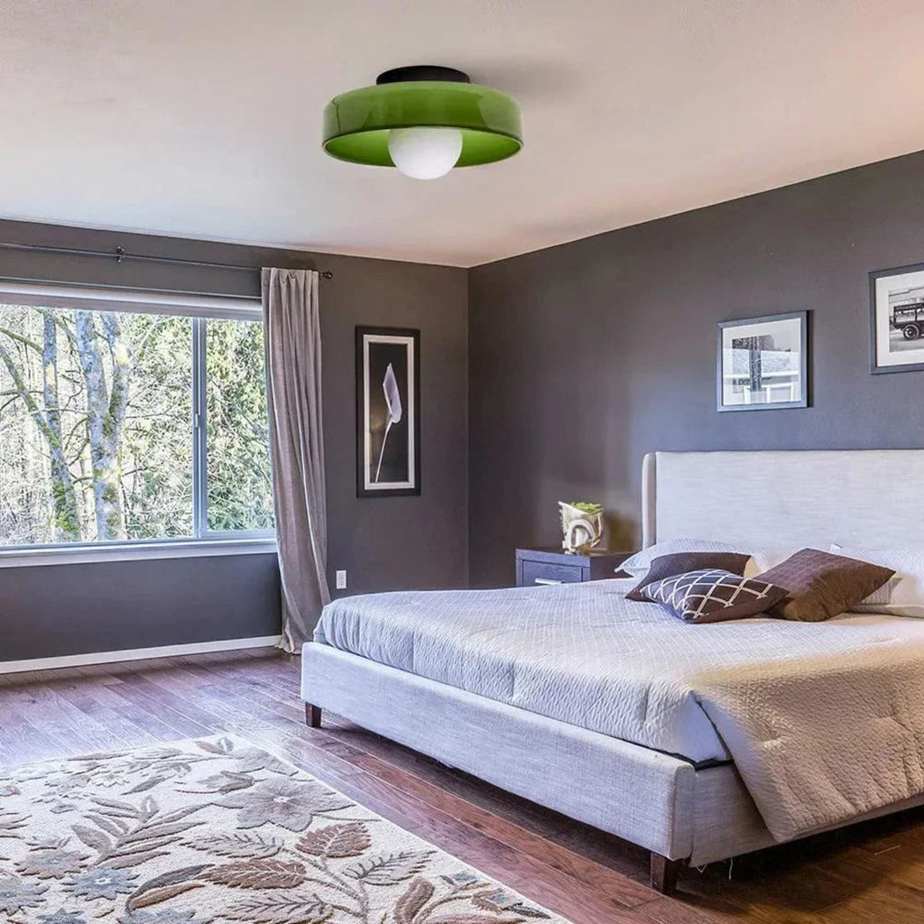 Contemporary Glass Bowl Ceiling Light for Living Room — Greenwich Home & Living