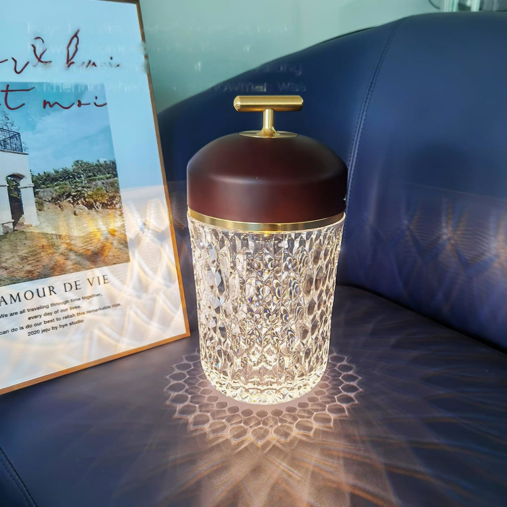 Contemporary Glass Table Lamp With Adjustable Color Temperature — Greenwich Home & Living