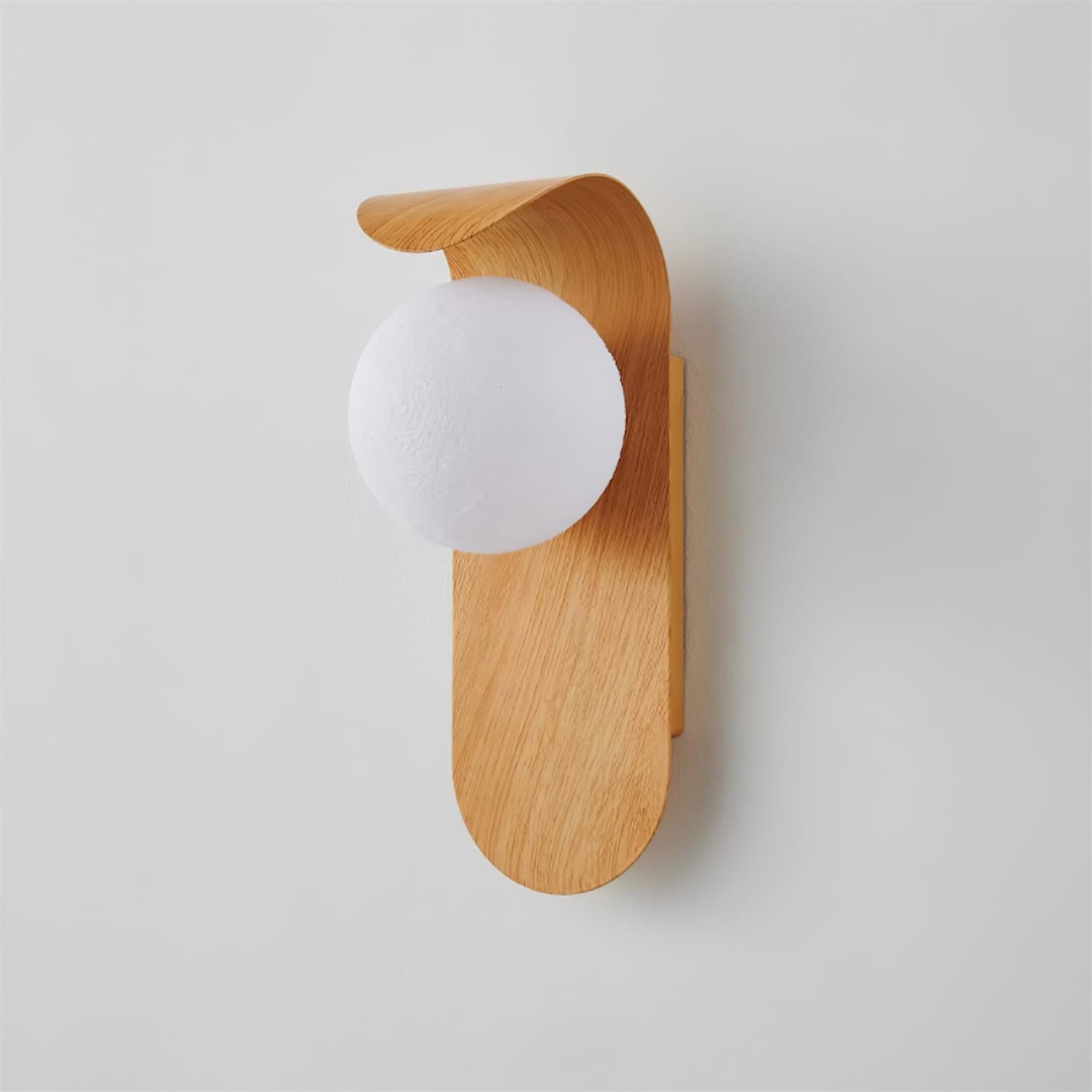 Minimalist Wood Wall Light With Tri-Color Changing Glow — Greenwich Home & Living