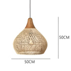 Woven Rattan Bohemian Pendant Light for Living and Dining Rooms — Greenwich Home & Living