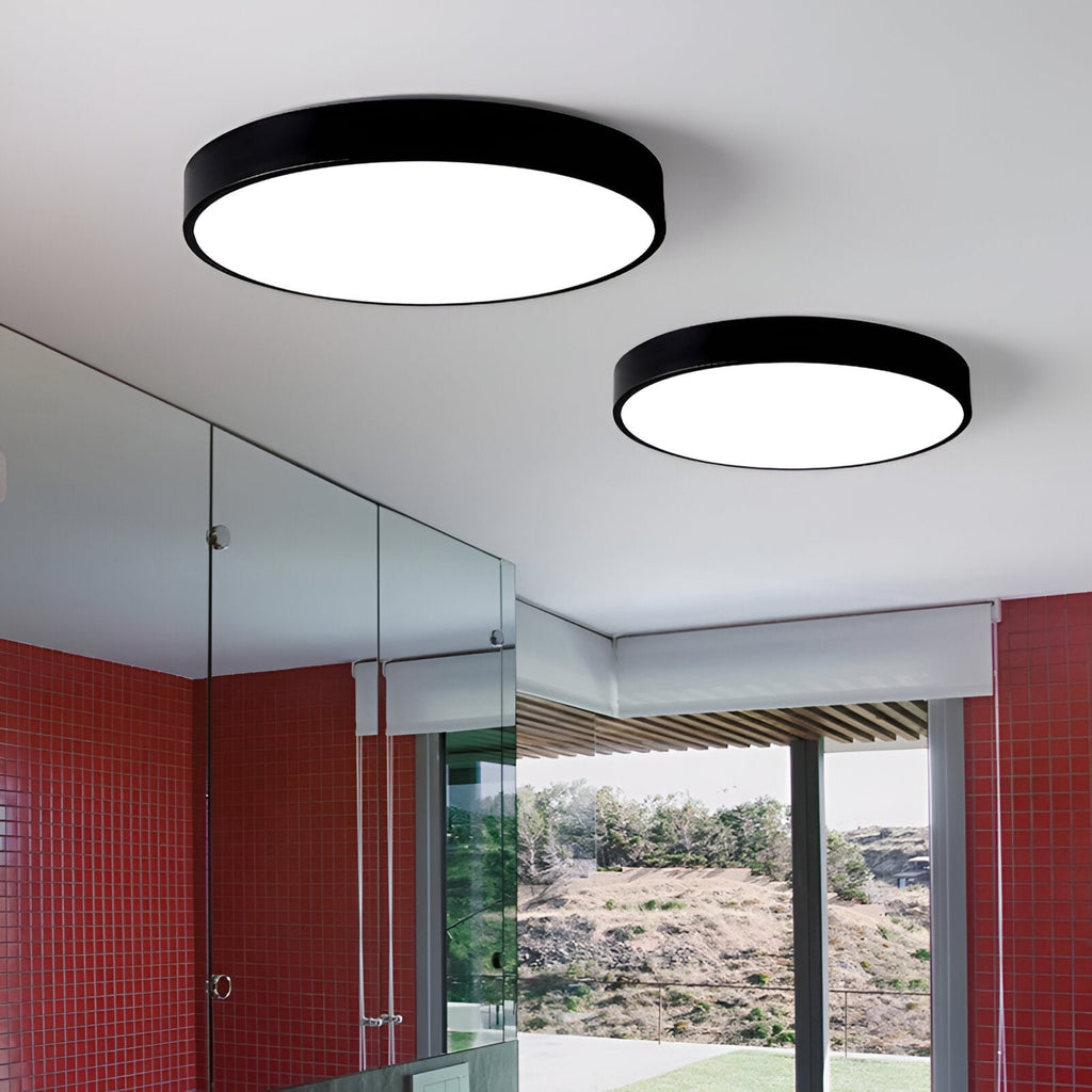 Minimalist Metal Flush Mount Ceiling Light With Tri-Color Dimming — Greenwich Home & Living