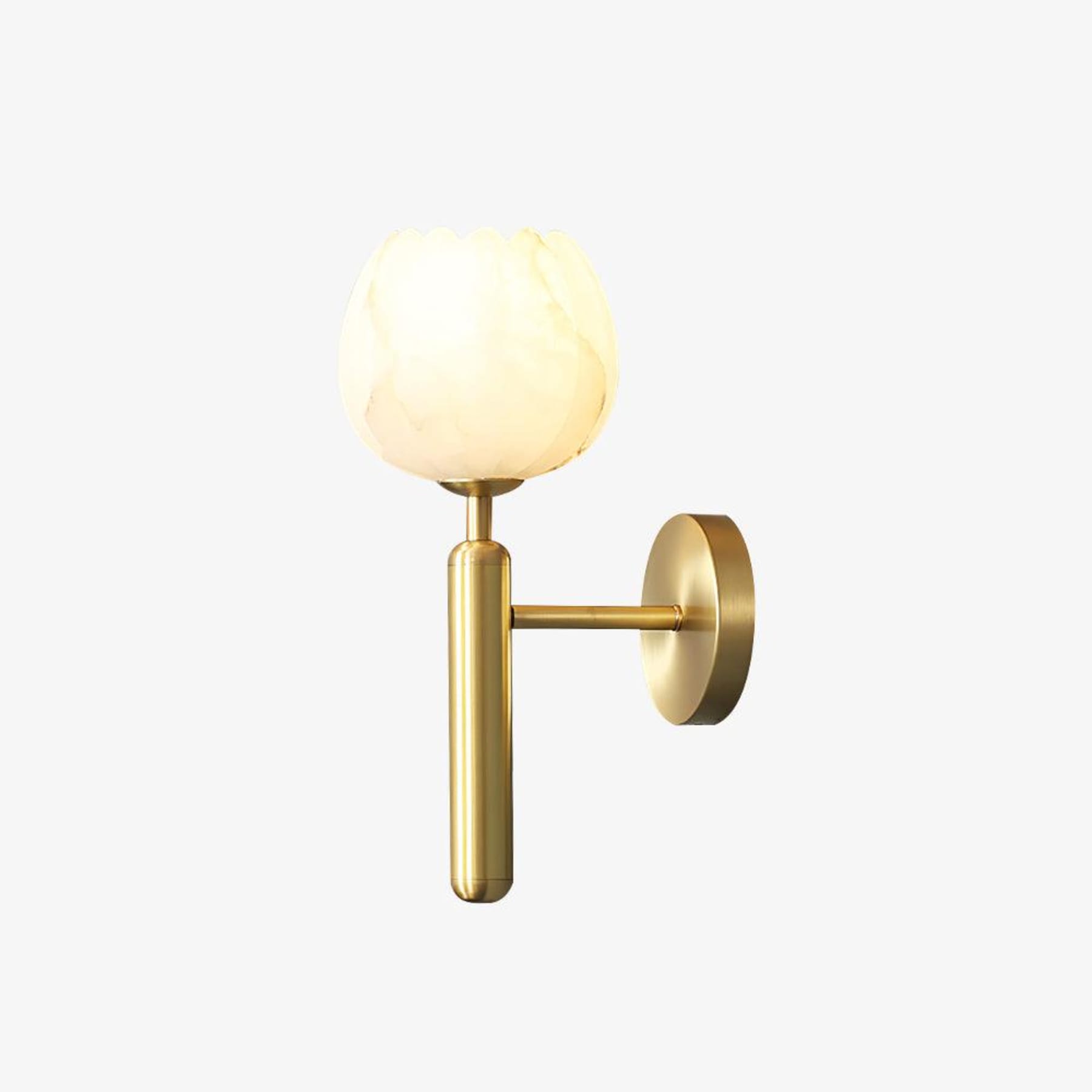Contemporary Iron and Glass Wall Light With Dual Color Temperature — Greenwich Home & Living