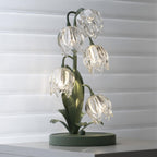 Contemporary Glass Table Lamp With USB Power for Living Room and Bedroom — Greenwich Home & Living