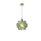 Retro Glass Pendant Light With Warm White Glow in Green — Greenwich Home & Living