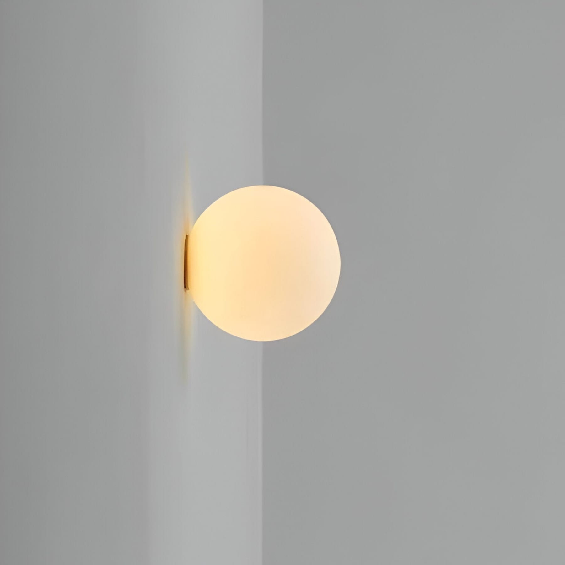 Minimalist Glass Wall Light With Warm White Glow — Greenwich Home & Living