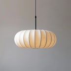 Modern Silk Fabric Pendant Light With Adjustable Color Temperature in Ø19.6" x 7.4" (Ø50 x 19 cm) — Greenwich Home & Living