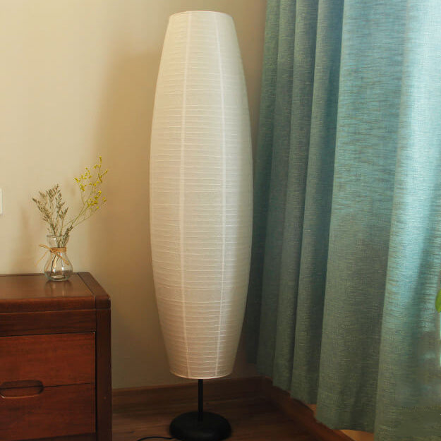 Modern Paper Floor Lamp With Three-Color Glow — Greenwich Home & Living
