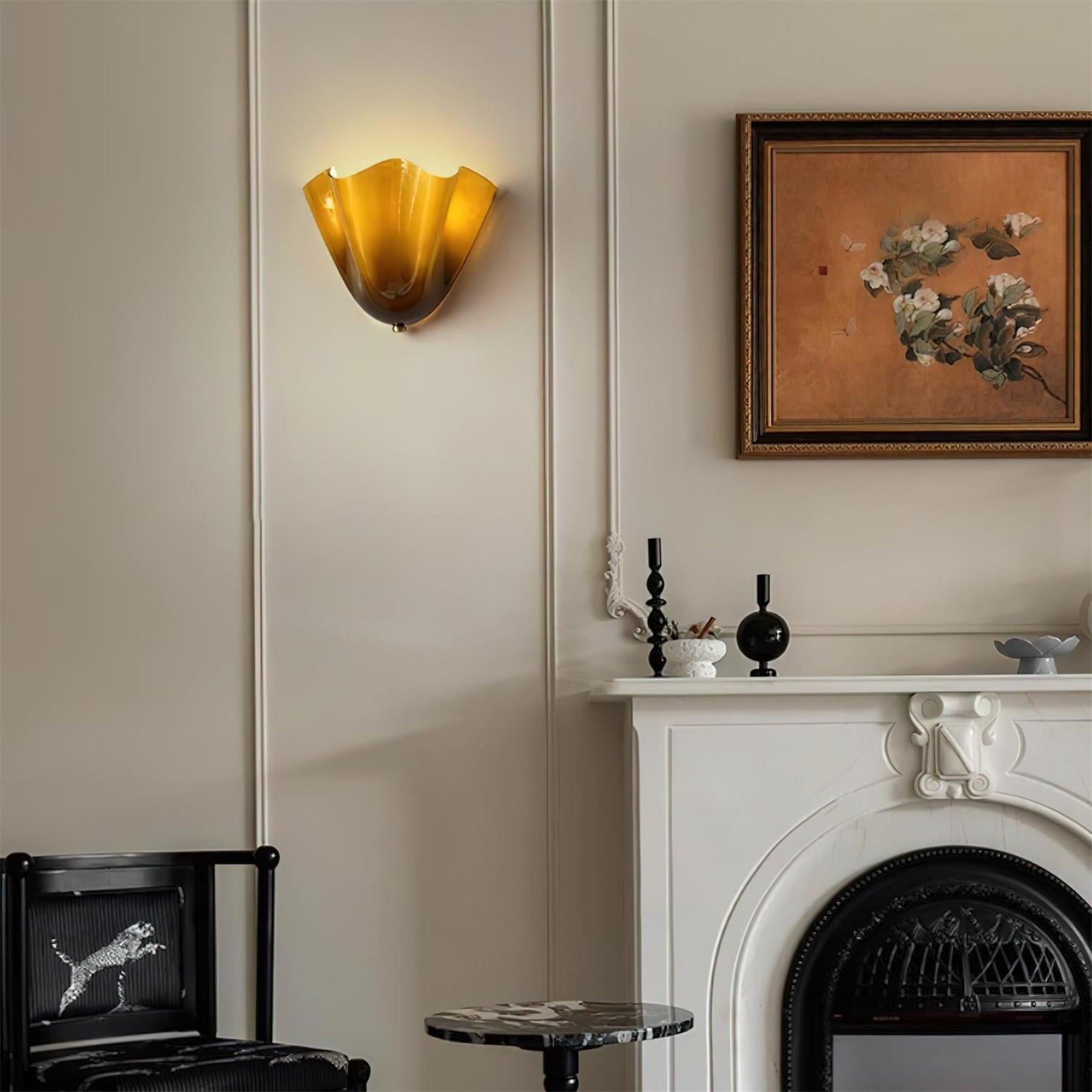 Retro Glass Wall Light With Warm Glow for Living Room and Hallway — Greenwich Home & Living