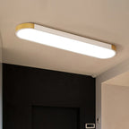 Modern Linear Metal Flush Mount Ceiling Light With Dimmable Remote — Greenwich Home & Living