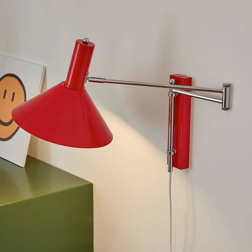 Retro Metal Wall Light With Tri-Color Lighting for Bedroom — Greenwich Home & Living