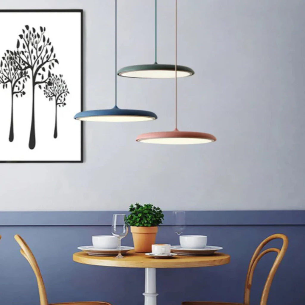 Minimalist Ironwork Pendant Light With Warm White Glow for Dining Room — Greenwich Home & Living