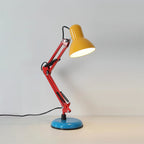 Retro Metal Table Lamp for Home Office and Bedroom in Yellow — Greenwich Home & Living