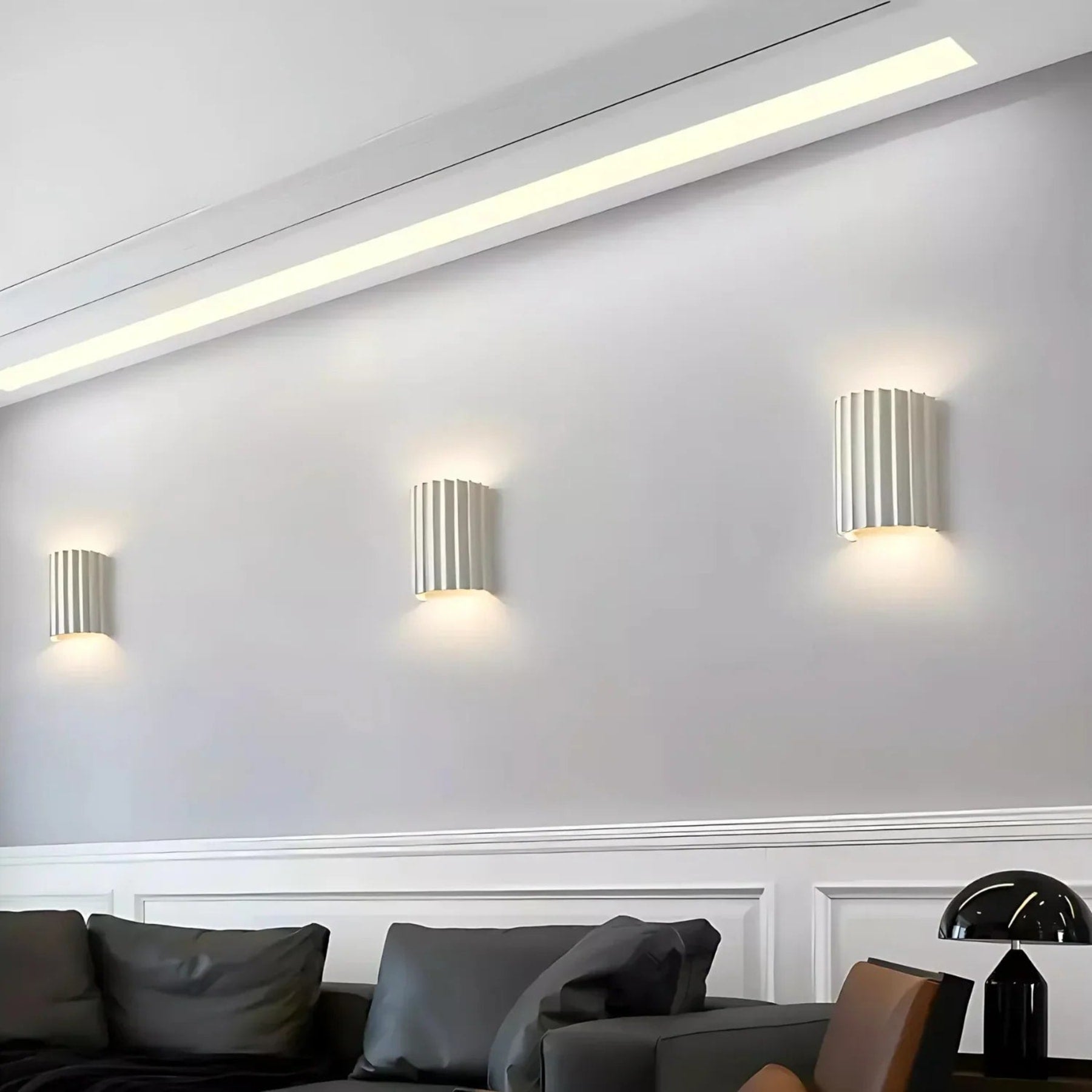Minimalist Resin Wall Light With Tri-Color Lighting — Greenwich Home & Living