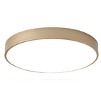 Minimalist Metal Flush Mount Ceiling Light With Tri-Color Dimming in Gold — Greenwich Home & Living