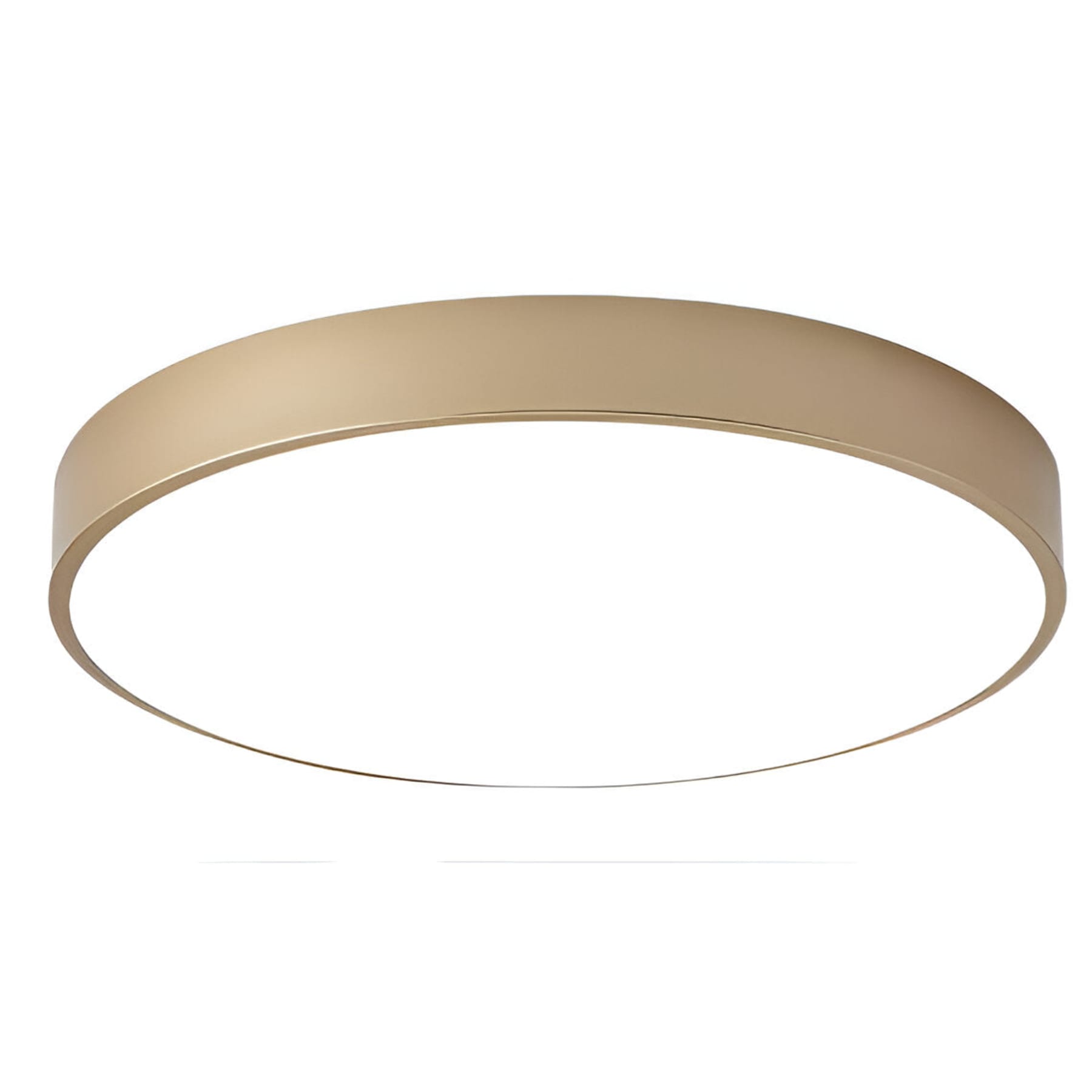 Minimalist Metal Flush Mount Ceiling Light With Tri-Color Dimming in Gold — Greenwich Home & Living