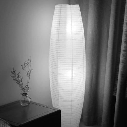 Modern Paper Floor Lamp With Three-Color Glow — Greenwich Home & Living