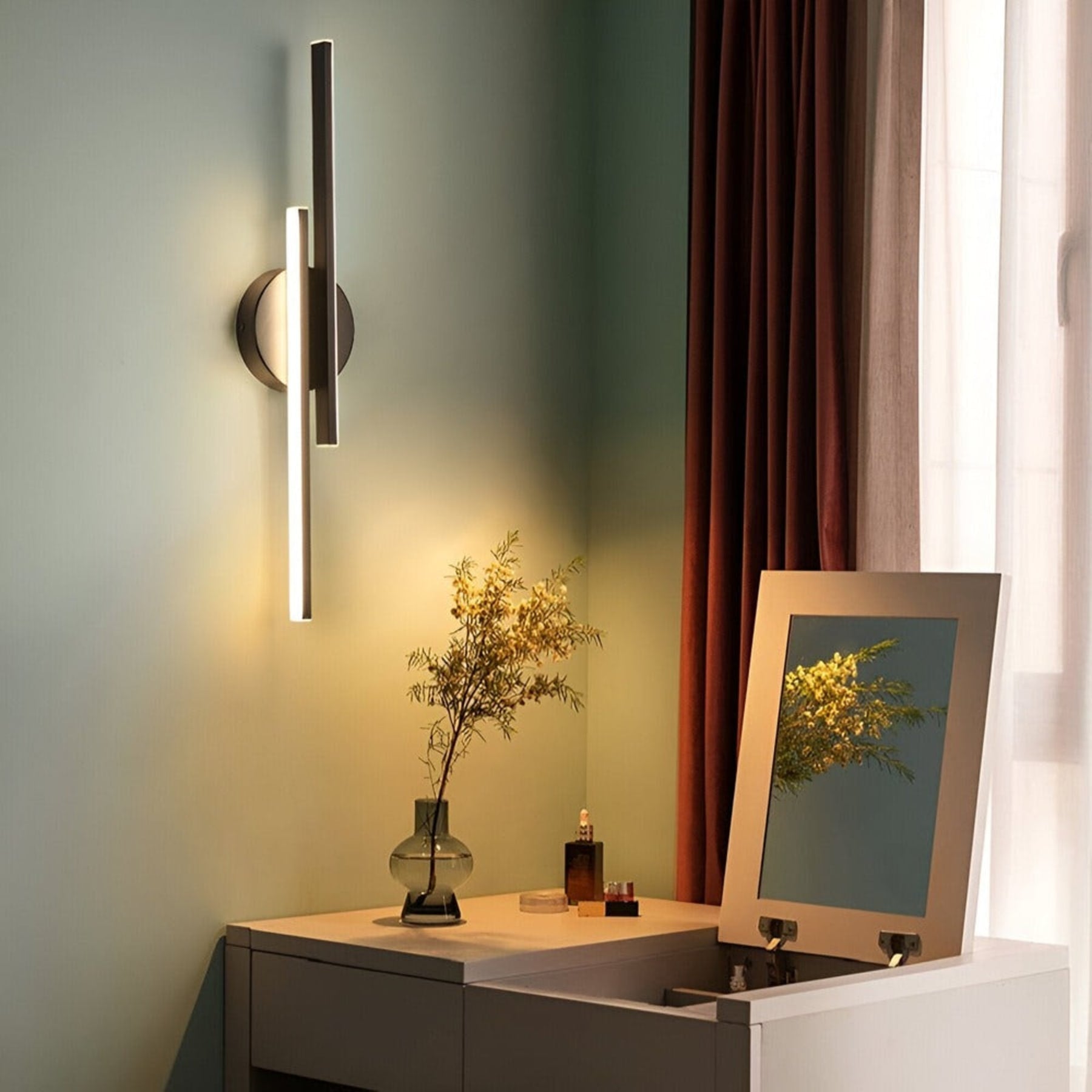 Minimalist Aluminum Wall Light With Adjustable Color Temperature — Greenwich Home & Living