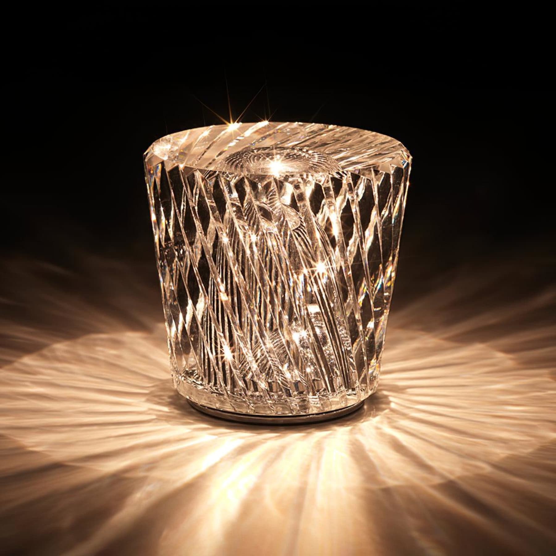 Modern Crystal Table Lamp With Warm Glow For Living Room and Bedroom — Greenwich Home & Living