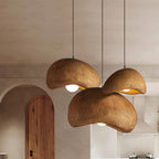 Rustic Resin Pendant Light With Tri-Color Light for Dining Room — Greenwich Home & Living